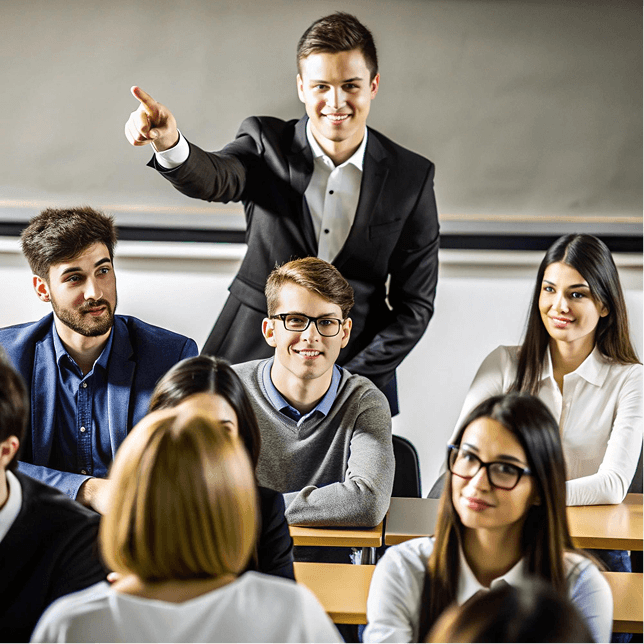 Students in classroom